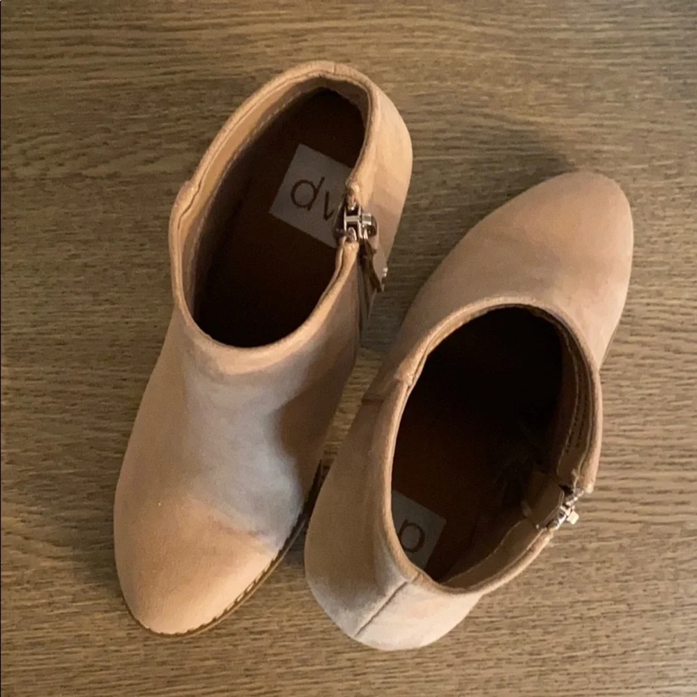 Dolce Vita Blush Suede Ankle Boots